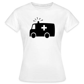 Ambulance - T-shirt Femme - blanc - Devant - AI Model Female 172 dark (172cm)