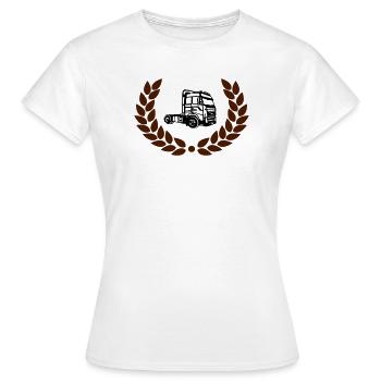  Truck - Women's T-Shirt - white - Front - AI Model Female 172 dark (172cm)