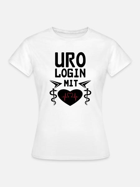 Urologin mit Herz Geschenk - Frauen T-Shirt - Weiß