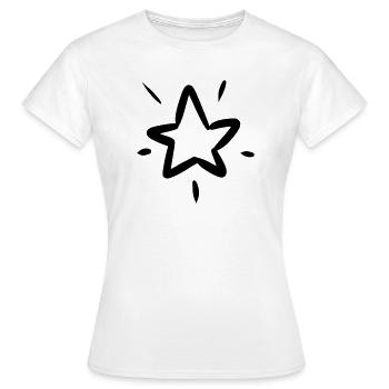 Sternen Solo - Frauen T-Shirt - Weiß - Vorne - AI Model Female 172 dark (172cm)