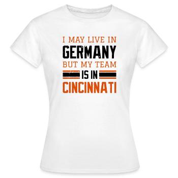 Cincinnati - Frauen T-Shirt - Weiß - Vorne - AI Model Female 172 dark (172cm)
