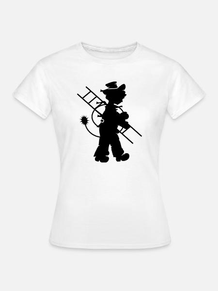 Schoorsteenveger - T-shirt dam - vit