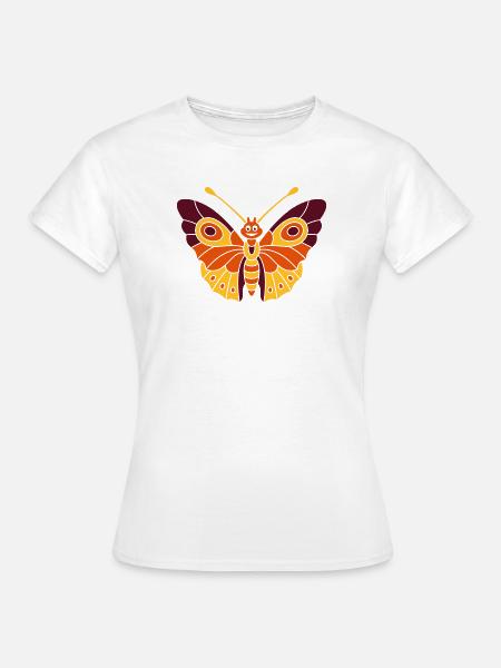 Schmetterling (d) - Frauen T-Shirt - Weiß