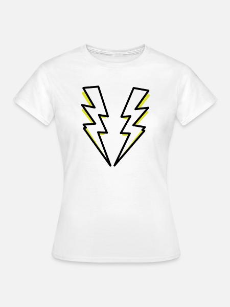 Blitze,Blitz,Blitzer, - Frauen T-Shirt - Weiß