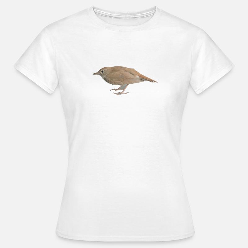 Fugle nattergal - Dame-T-shirt - hvid