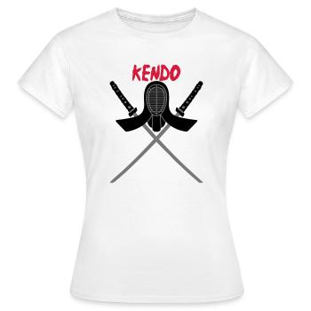 KENDO - T-shirt Femme - blanc - Devant - AI Model Female 172 dark (172cm)