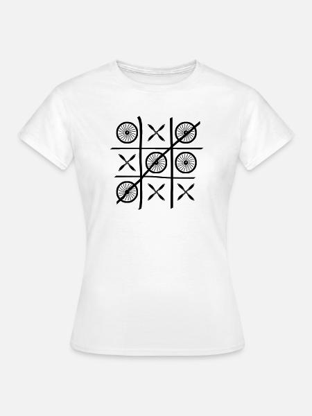 TicTacToe - Frauen T-Shirt - Weiß