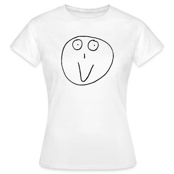 Steven Smiling - Women's T-Shirt - white - Front - AI Model Female 172 dark (172cm)