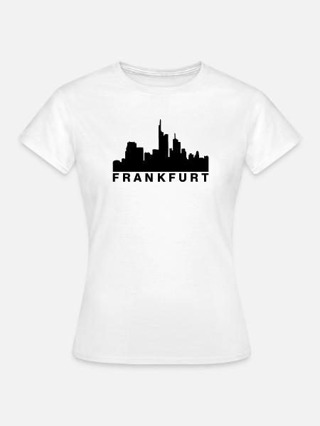 Frankfurter Skyline Frankfurt - Frauen T-Shirt - Weiß