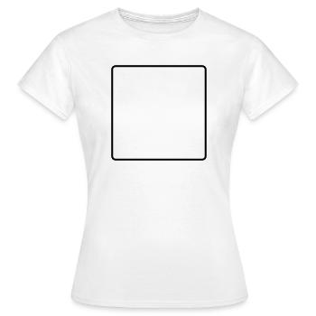 abgerundetes Rechteck - Frauen T-Shirt - Weiß - Vorne - AI Model Female 172 dark (172cm)