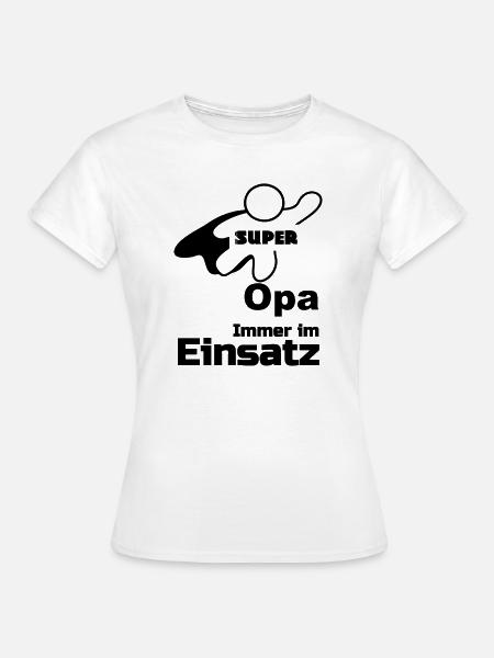 Super Opa Geschenk - Frauen T-Shirt - Weiß