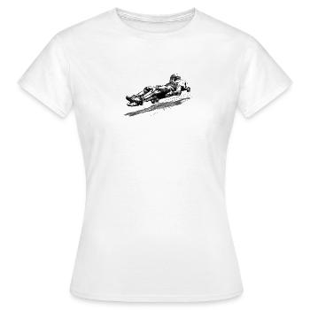 Street luge - T-shirt Femme - blanc - Devant - AI Model Female 172 dark (172cm)