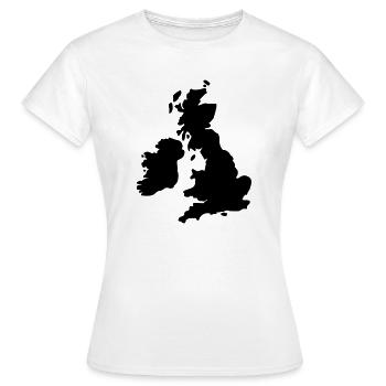 Great Britain - Women's T-Shirt - white - Front - AI Model Female 172 dark (172cm)
