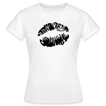 Bouche Rosebud - T-shirt Femme - blanc - Devant - AI Model Female 172 dark (172cm)
