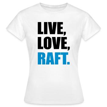 Rafting - Frauen T-Shirt - Weiß - Vorne - AI Model Female 172 dark (172cm)