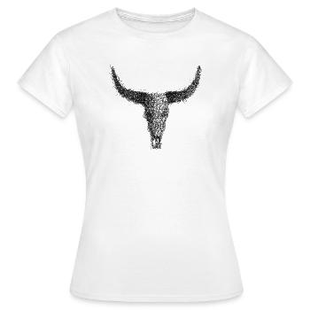 Buffle Griboullage - T-shirt Femme - blanc - Devant - AI Model Female 172 dark (172cm)