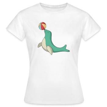 Seehund - Frauen T-Shirt - Weiß - Vorne - AI Model Female 172 dark (172cm)