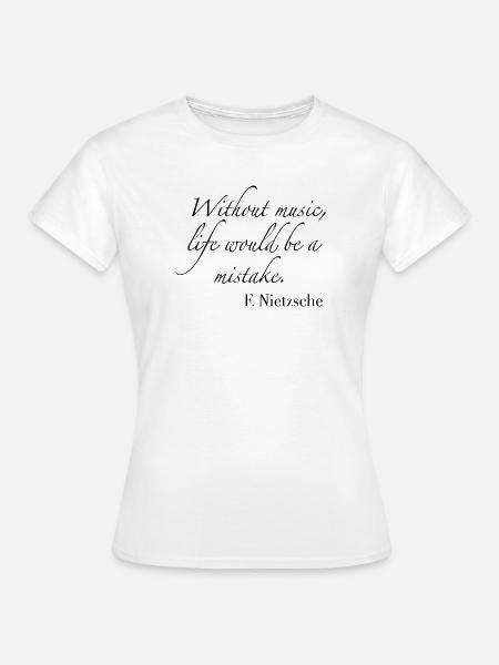 Musik - Frauen T-Shirt - Weiß