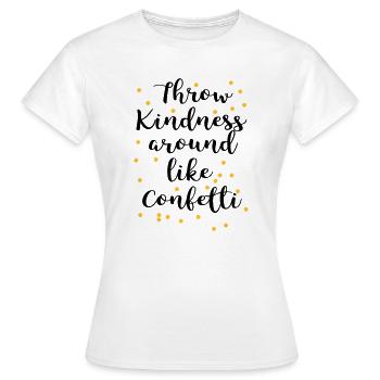 Freundlich - Frauen T-Shirt - Weiß - Vorne - AI Model Female 172 dark (172cm)