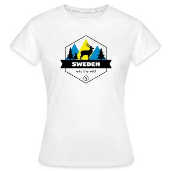 Schweden in die Wildnis - Frauen T-Shirt - Weiß - Vorne - AI Model Female 172 dark (172cm)