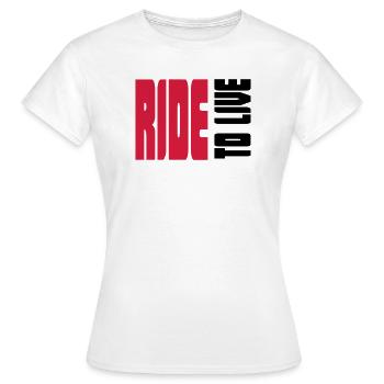 Des paroles sympas pour les vrais motards - T-shirt Femme - blanc - Devant - AI Model Female 172 dark (172cm)