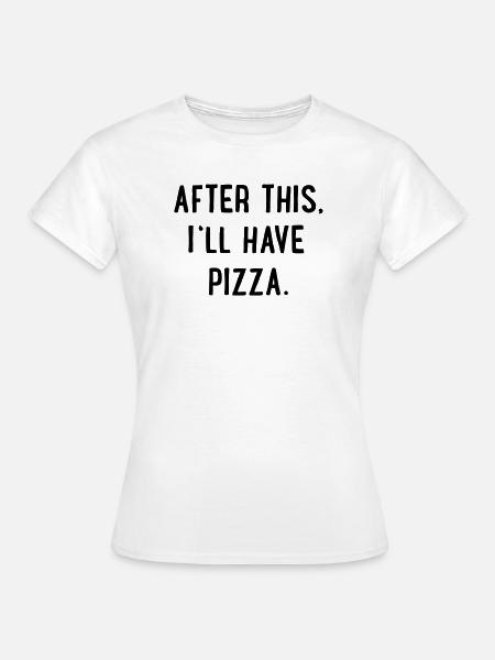 Pizza - Frauen T-Shirt - Weiß