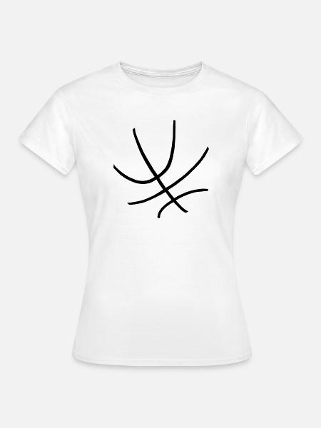 Ein Basketball - Frauen T-Shirt - Weiß