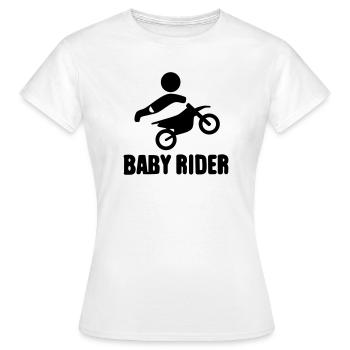 Baby Rider  - Frauen T-Shirt - Weiß - Vorne - AI Model Female 172 dark (172cm)