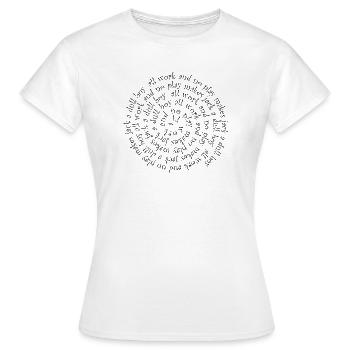 Citation film shining - Women's T-Shirt - white - Front - AI Model Female 172 dark (172cm)