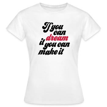 Motivation - T-shirt Femme - blanc - Devant - AI Model Female 172 dark (172cm)