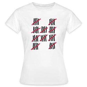 Anniversaire 50 années - T-shirt Femme - blanc - Devant - AI Model Female 172 dark (172cm)