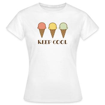 Keep cool - Frauen T-Shirt - Weiß - Vorne - AI Model Female 172 dark (172cm)