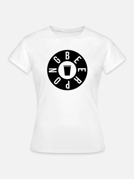 Beer Pong Round - Frauen T-Shirt - Weiß