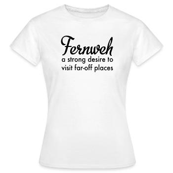 Nostalgie à distance - T-shirt Femme - blanc - Devant - AI Model Female 172 dark (172cm)