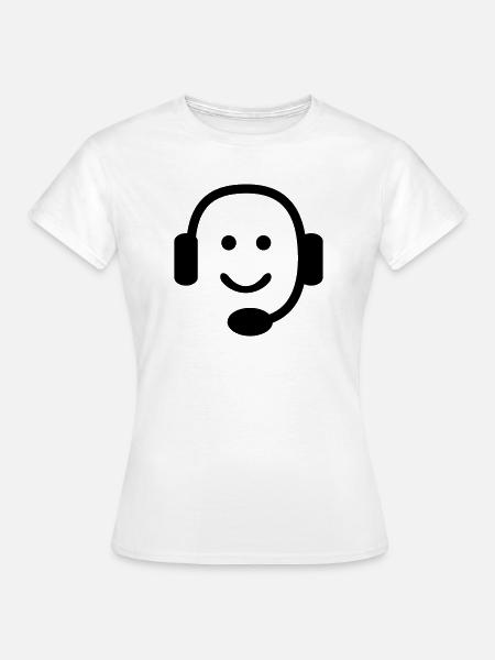 6061912 122553078 Call Center - Frauen T-Shirt - Weiß