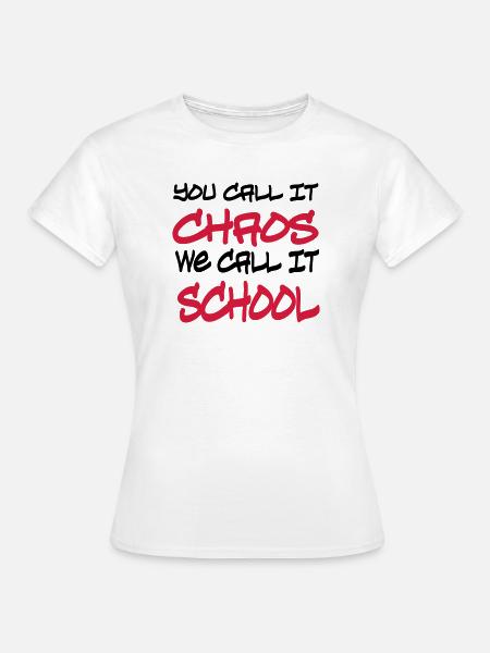 scuola - Maglietta da donna - bianco