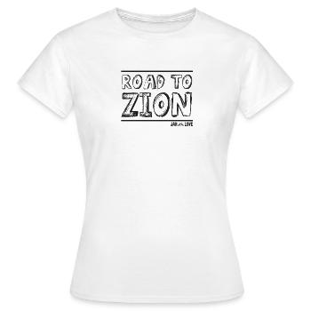 Road To Zion - T-shirt Femme - blanc - Devant - AI Model Female 172 dark (172cm)
