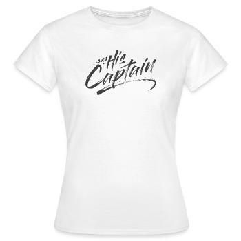 His Captain - T-shirt Femme - blanc - Devant - AI Model Female 172 dark (172cm)
