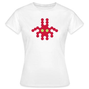 Alien Bug - T-shirt Femme - blanc - Devant - AI Model Female 172 dark (172cm)