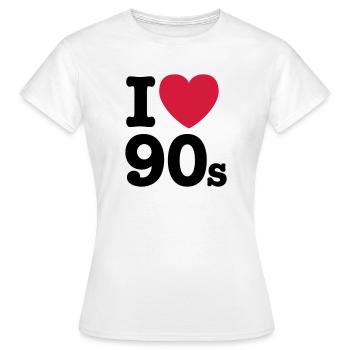 J'aime 90 - T-shirt Femme - blanc - Devant - AI Model Female 172 dark (172cm)
