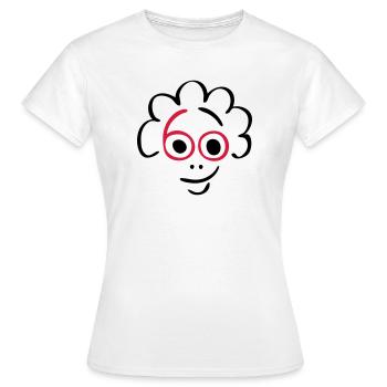 60 Jahre - coole Frau! - Frauen T-Shirt - Weiß - Vorne - AI Model Female 172 dark (172cm)