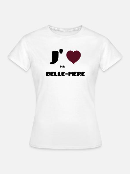 I love my mother (V) - Women's T-Shirt - white