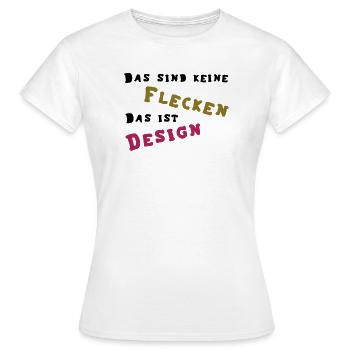 Flecken - Design - Frauen T-Shirt - Weiß - Vorne - AI Model Female 172 dark (172cm)
