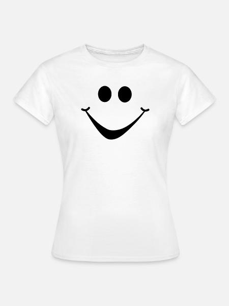 smiley1 - Frauen T-Shirt - Weiß