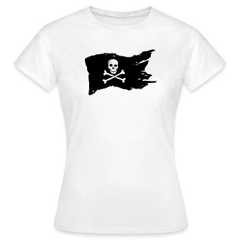 Pirat - T-shirt Femme - blanc - Devant - AI Model Female 172 dark (172cm)