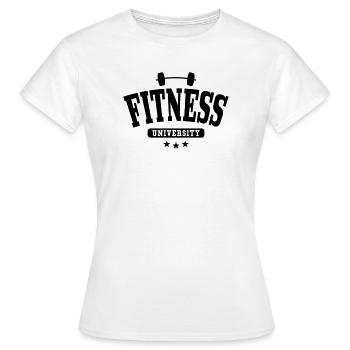 Université de fitness - T-shirt Femme - blanc - Devant - AI Model Female 172 dark (172cm)