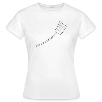 swatter - T-shirt Femme - blanc - Devant - AI Model Female 172 dark (172cm)