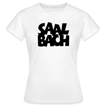 Saalbach in Österreich - Frauen T-Shirt - Weiß - Vorne - AI Model Female 172 dark (172cm)