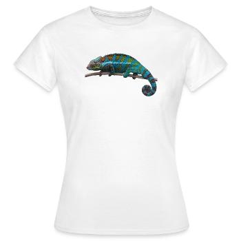 Caméléon - T-shirt Femme - blanc - Devant - AI Model Female 172 dark (172cm)