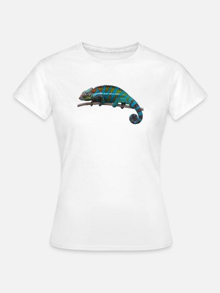 Chamäleon - Frauen T-Shirt - Weiß